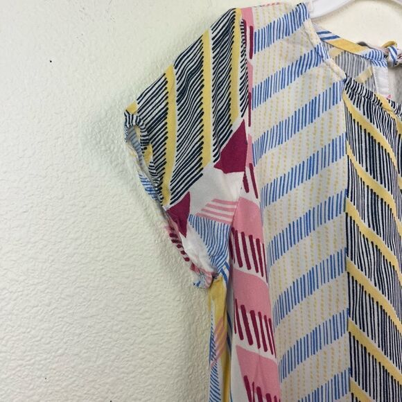 Crazy 8 geometric pattern/stripe dress/tunic M(7-8) - Picture 2 of 6